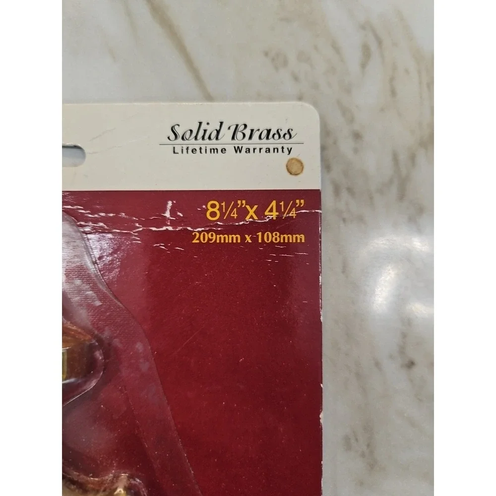BRAINERD Large Solid Polished Brass Door Knocker 8 1/4